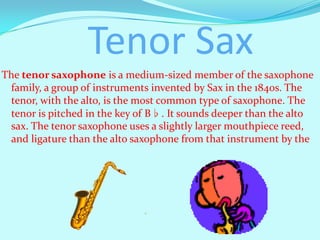 Saxophone visual data 8
