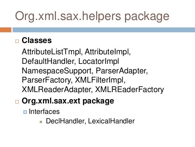 Sax Xml Reader 5.0 Sax Xml Reader 5.0