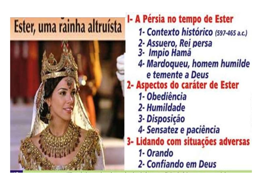 Meditação No Livro De Ester Livro de ester