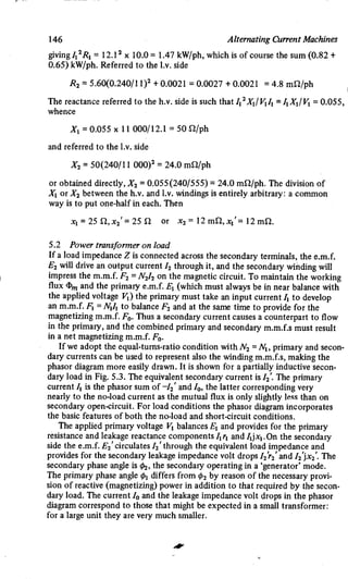 M. G. Say alternating current machines