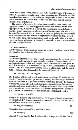 M. G. Say alternating current machines