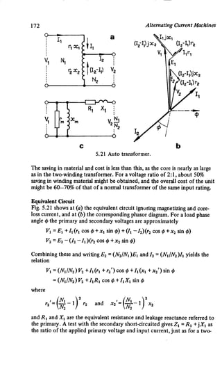 M. G. Say alternating current machines