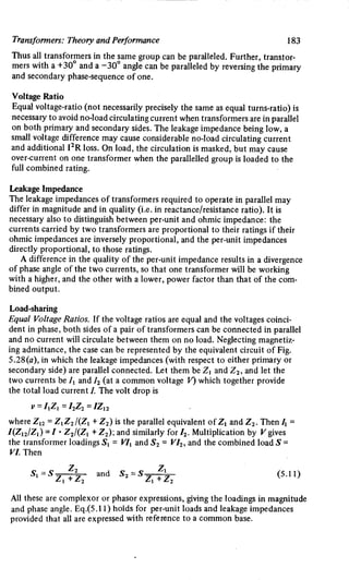 M. G. Say alternating current machines