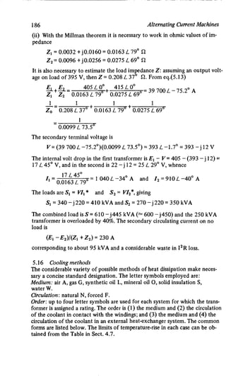 M. G. Say alternating current machines