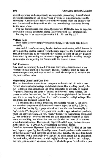 M. G. Say alternating current machines