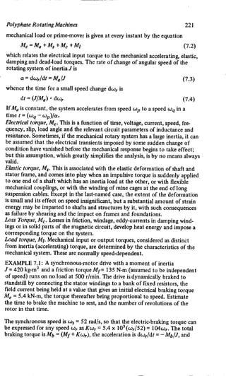 M. G. Say alternating current machines