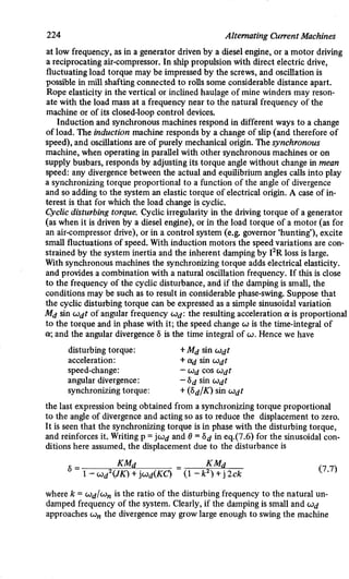 M. G. Say alternating current machines