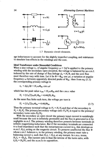 M. G. Say alternating current machines