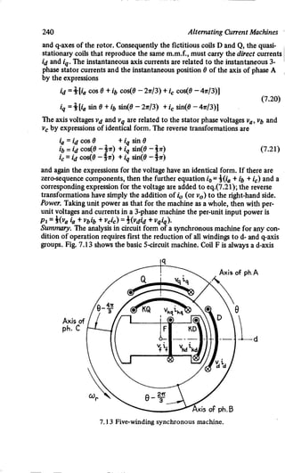 M. G. Say alternating current machines