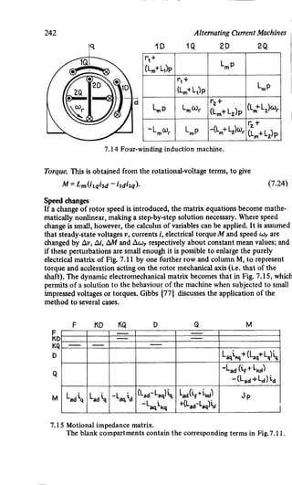 M. G. Say alternating current machines