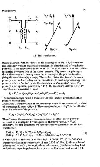 M. G. Say alternating current machines