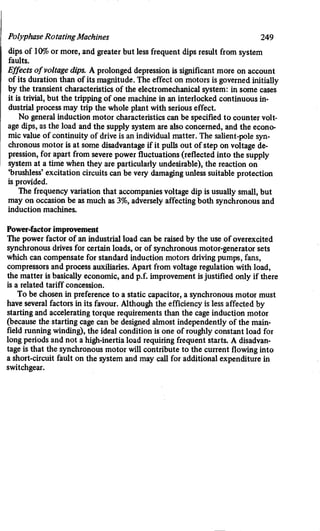 M. G. Say alternating current machines