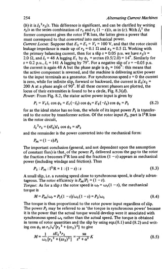 M. G. Say alternating current machines