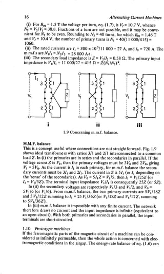 M. G. Say alternating current machines