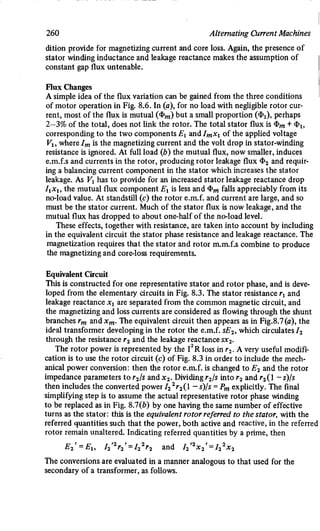 M. G. Say alternating current machines