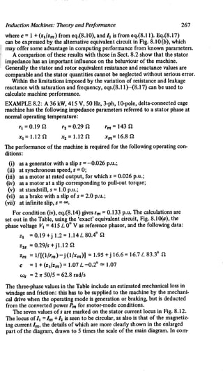 M. G. Say alternating current machines