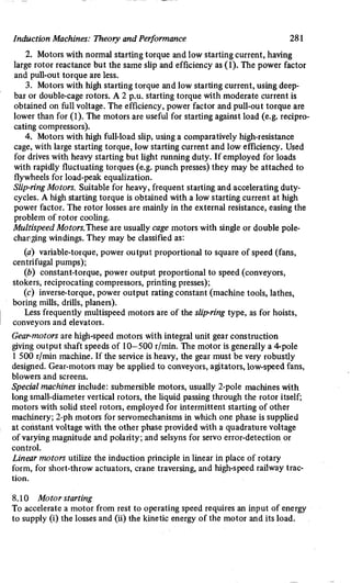 M. G. Say alternating current machines