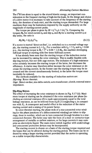 M. G. Say alternating current machines