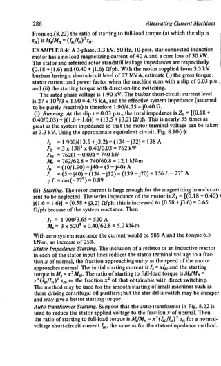 M. G. Say alternating current machines
