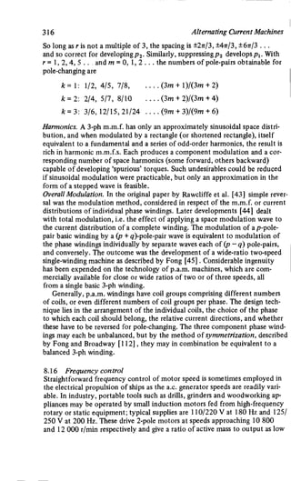 M. G. Say alternating current machines