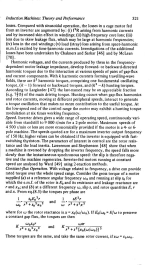 M. G. Say alternating current machines