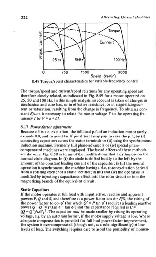 M. G. Say alternating current machines
