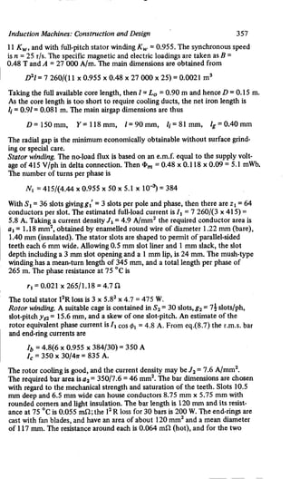 M. G. Say alternating current machines