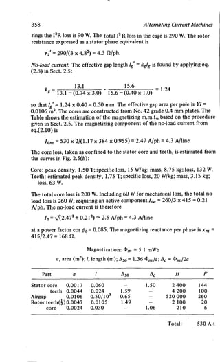 M. G. Say alternating current machines