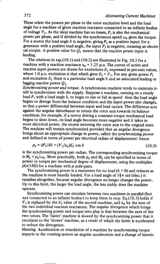 M. G. Say alternating current machines