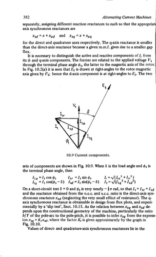 M. G. Say alternating current machines