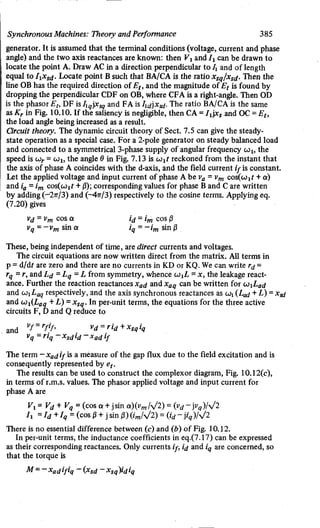M. G. Say alternating current machines