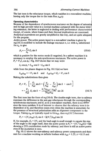 M. G. Say alternating current machines