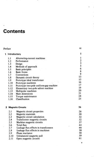 M. G. Say alternating current machines