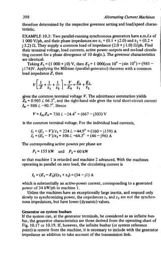 M. G. Say alternating current machines