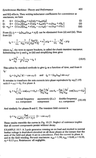 M. G. Say alternating current machines