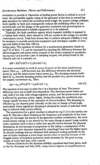 M. G. Say alternating current machines