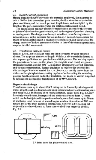 M. G. Say alternating current machines