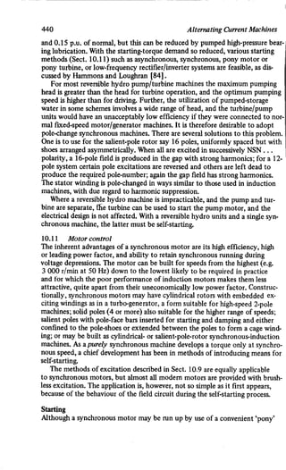 M. G. Say alternating current machines