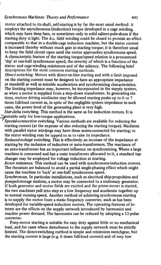 M. G. Say alternating current machines