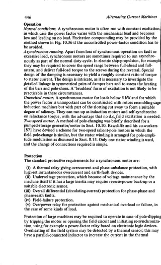M. G. Say alternating current machines