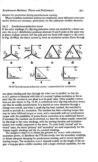 M. G. Say alternating current machines