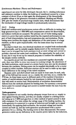 M. G. Say alternating current machines