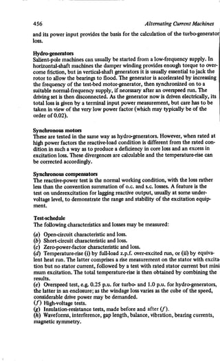 M. G. Say alternating current machines