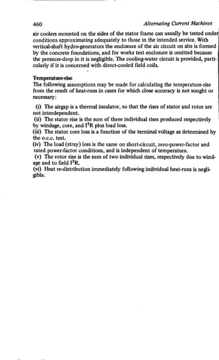 M. G. Say alternating current machines