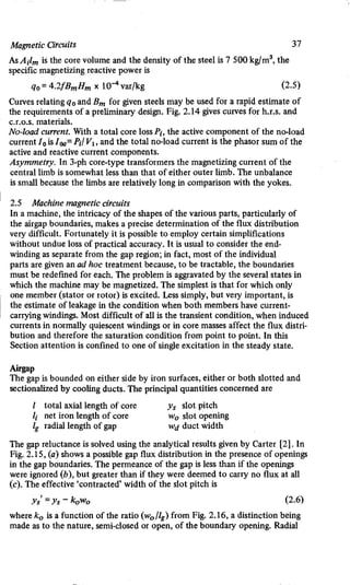 M. G. Say alternating current machines