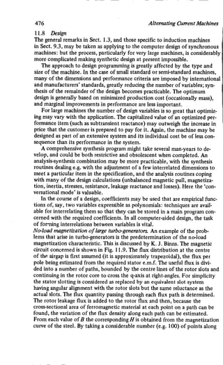 M. G. Say alternating current machines