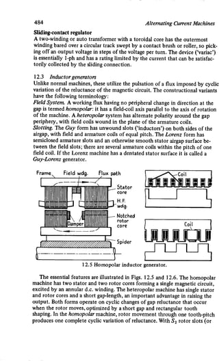 M. G. Say alternating current machines