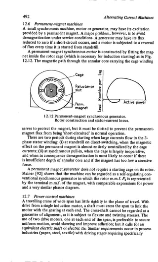M. G. Say alternating current machines