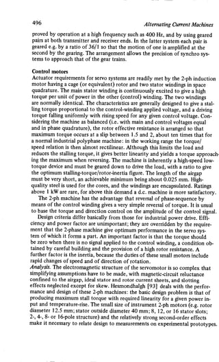 M. G. Say alternating current machines
