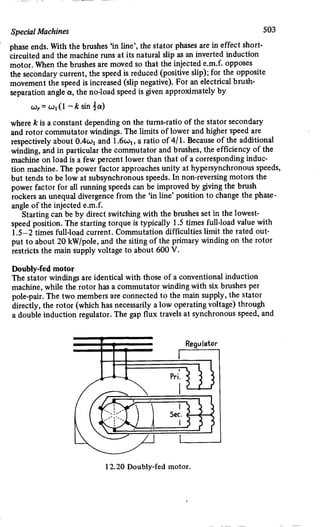 M. G. Say alternating current machines